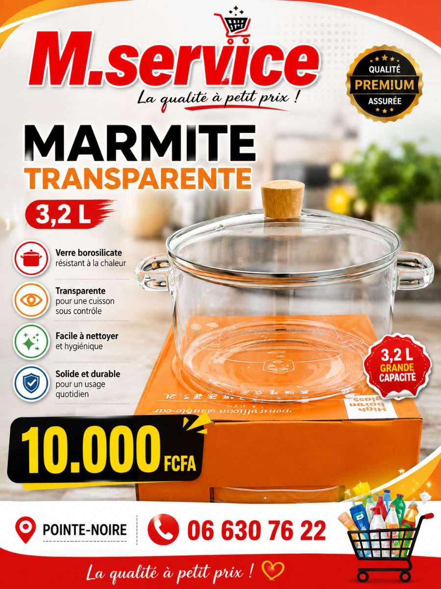 Marmite transparente