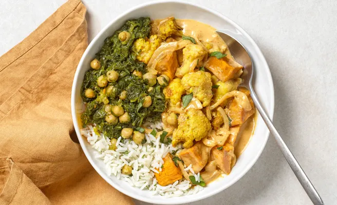 Curry jaune de légumes